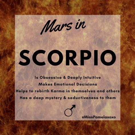 scorpio mars sex|Mars in Scorpio